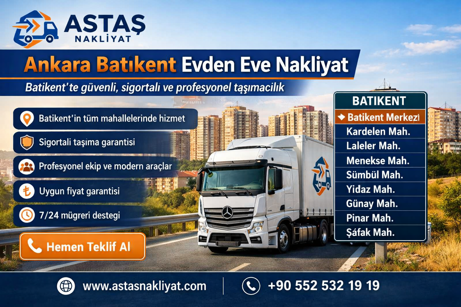 Ankara Batıkent Evden Eve Nakliyat 2026