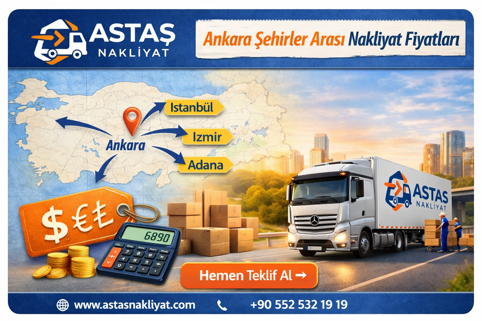 Ankara Şehirler Arası Nakliyat Fiyatları 2026