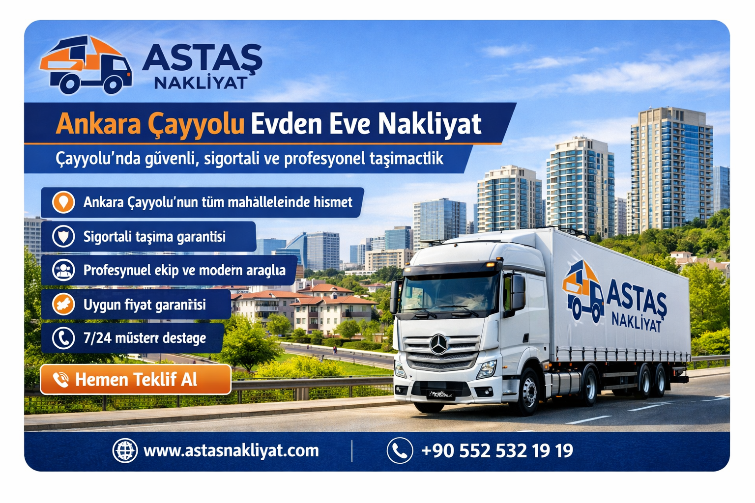 Ankara Çayyolu VIP Evden Eve Nakliyat 2026